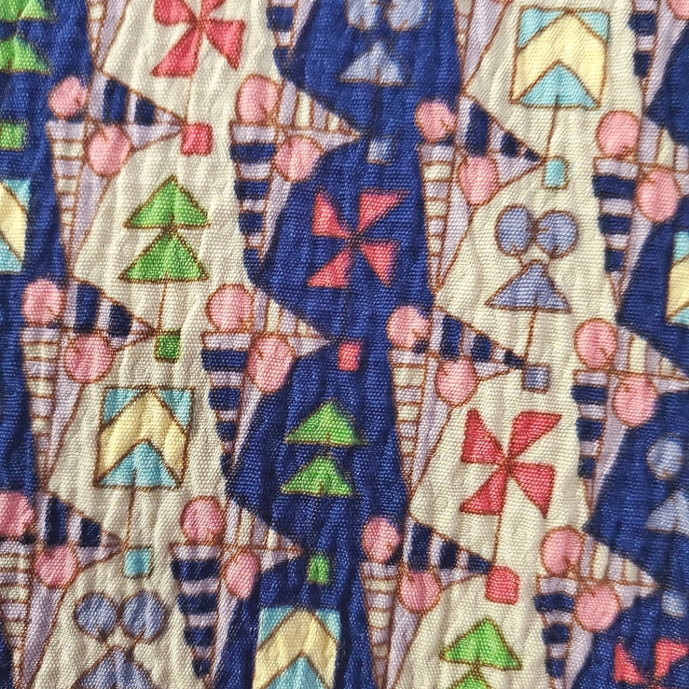 FLAX - Patterned Rayon Blouse - Size S - Picture 4 of 7